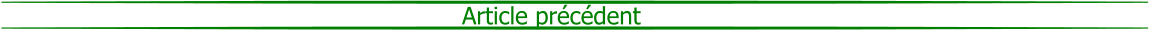 Article précédent
