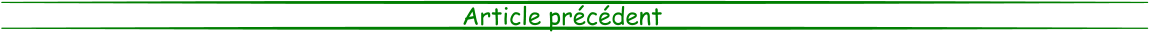 Article précédent